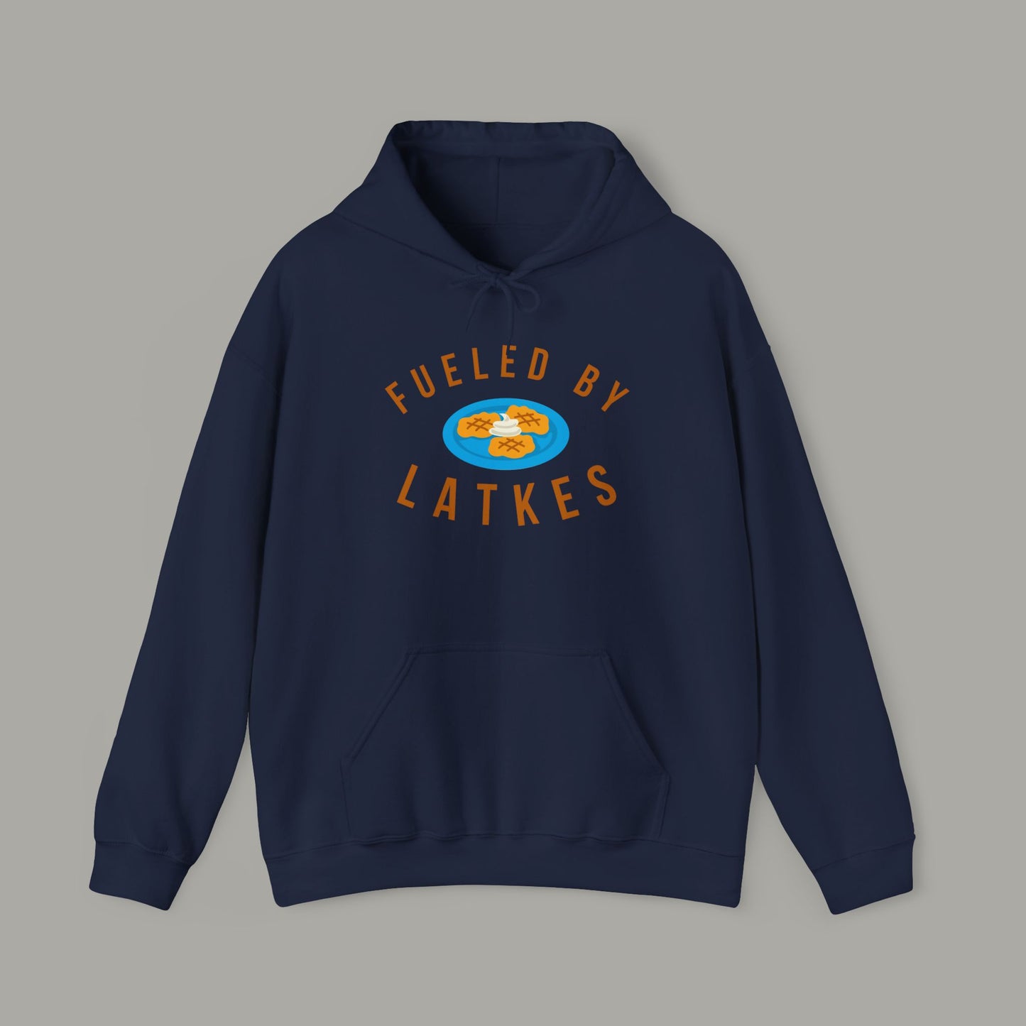 Fueled By Latkes Cotton Hoodie